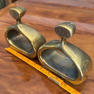 Vintage Brass Bookends mid century Ben Siebel